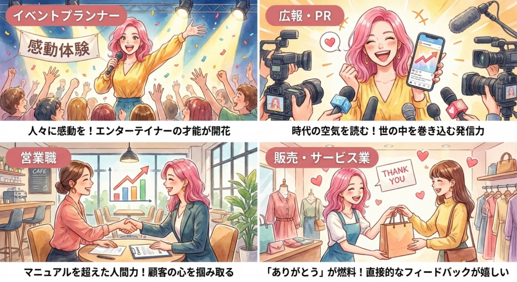 飽き性を才能に変える!ESFP-Aに向いている仕事と働き方