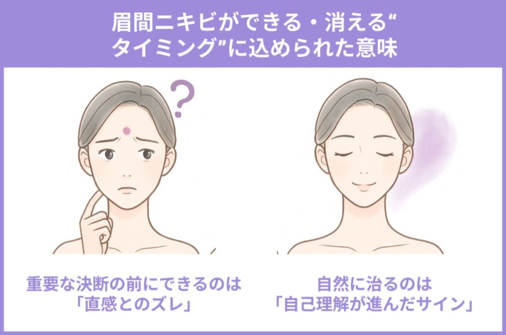 眉間 ニキビ スピリチュアル