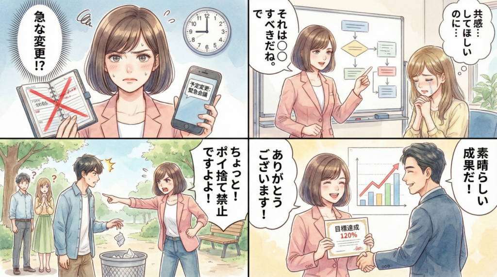 「あるある」で見るESTJの日常|仕事や人間関係の行動パターン