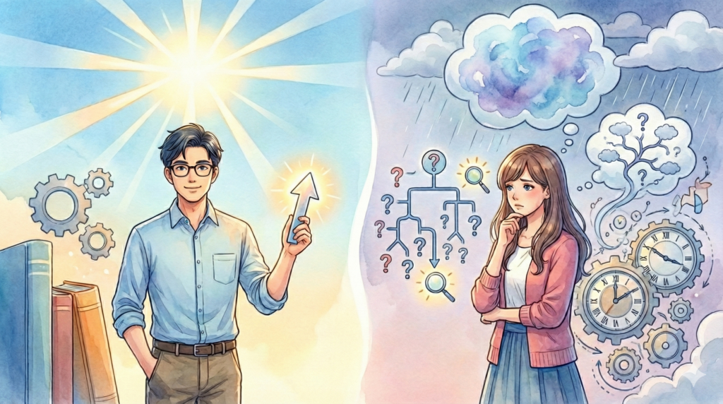 INTP-T(論理学者・慎重型)が持つ根本的な性格とA型との決定的な違い