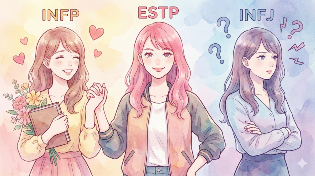 ESTPと他タイプの相性診断|最高のパートナーと天敵への対処法