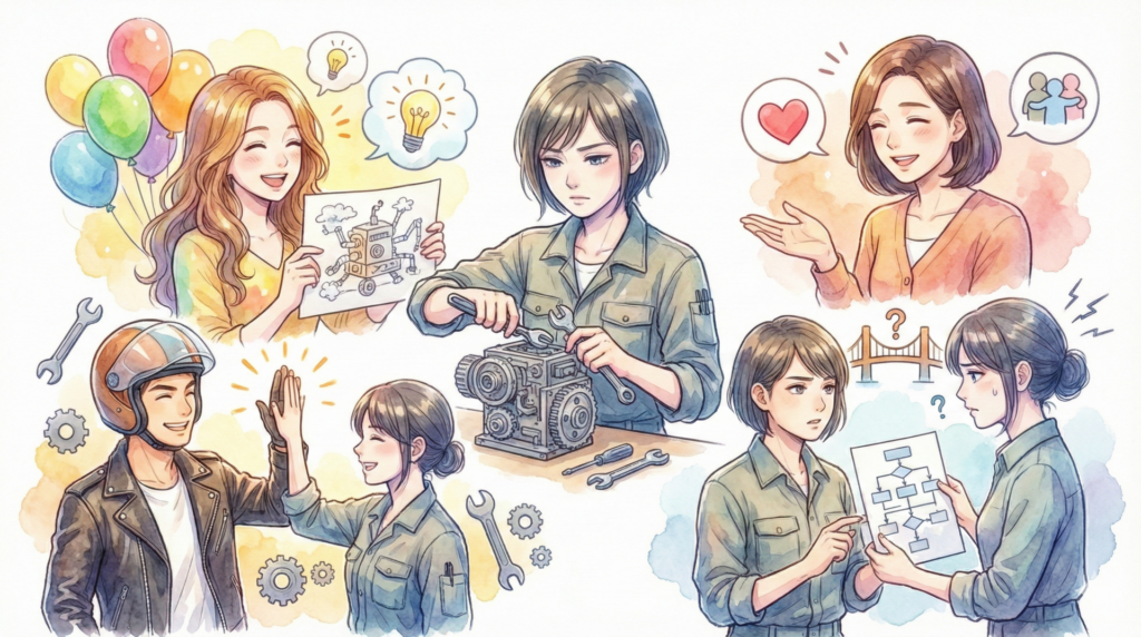 ISTPと相性が良いタイプと悪いタイプ