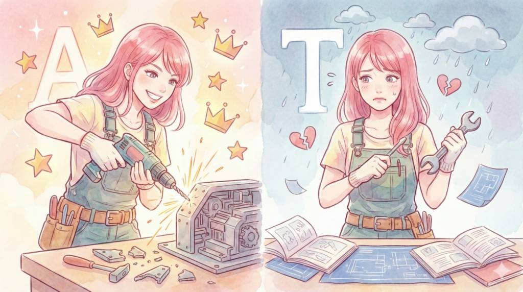 同じISTPでも大違い ISTP-T(慎重型)とISTP-Aの比較解説