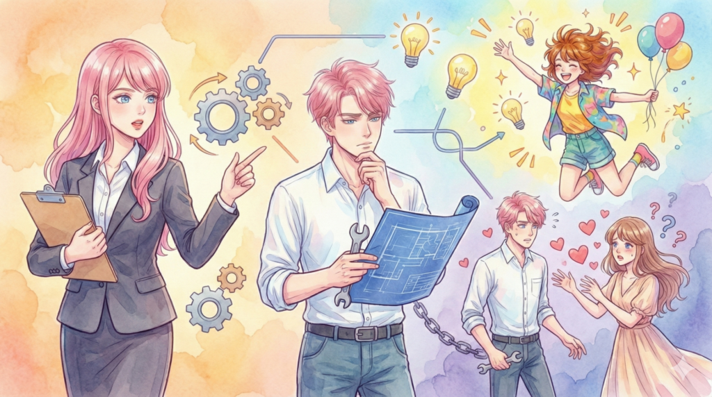 ISTP-Aと相性が良いタイプと悪いタイプ