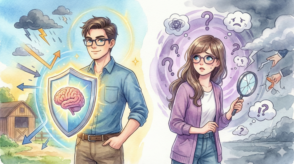 INTP-A(自己確信型)とINTP-T(慎重型)はここが違う!性格の核心的な特徴